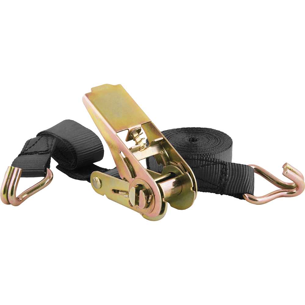 Jogo de cinta com catraca, 0,8 tf/0,4 tf, 25 mm x 4,6 metros, para amarração de carga, CC 080